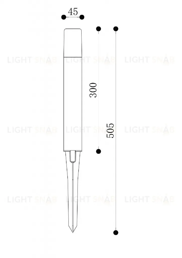 Ландшафтный светильник Maytoni Talpa O416FL-L3B3K1 O416FL-L3B3K1