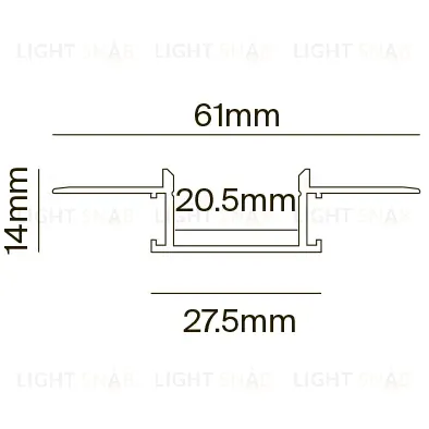 Алюминиевый профиль Maytoni Technical ALM011S-2M ALM011S-2M