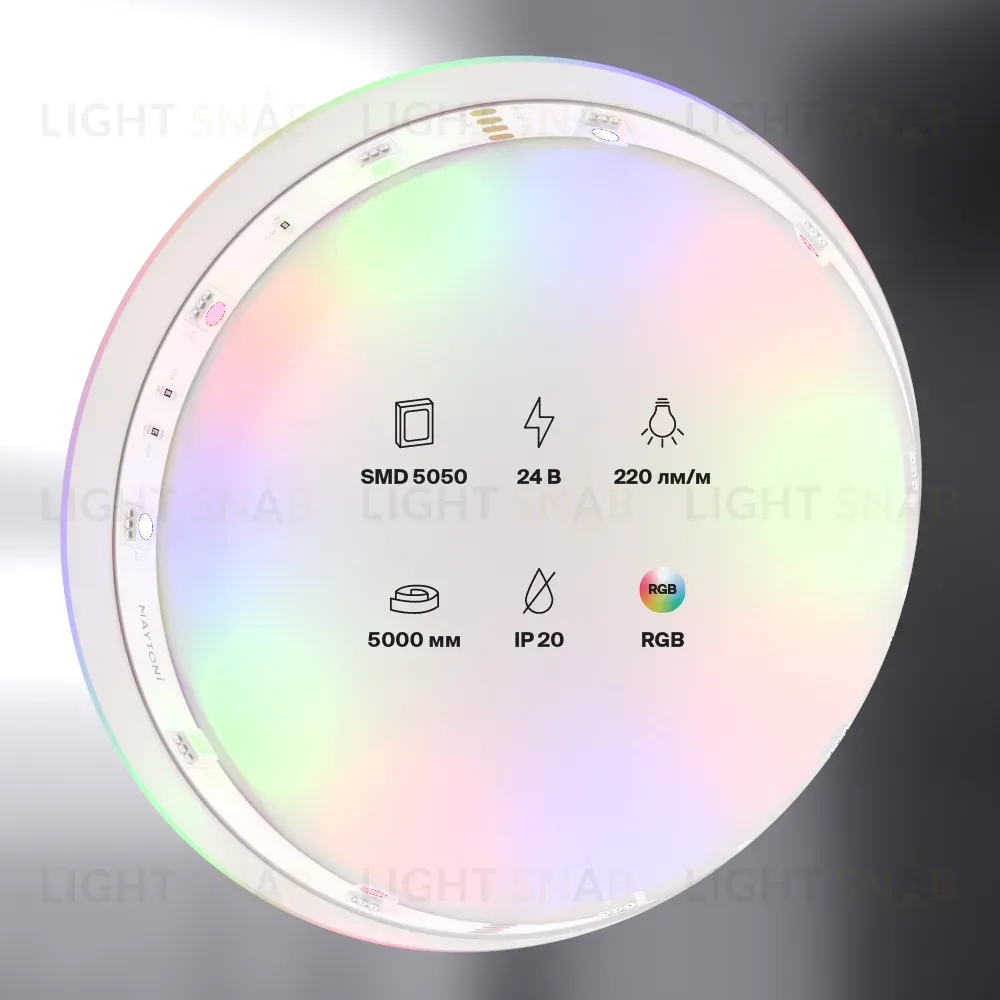 Светодиодная лента Maytoni Technical 24В 5050 7,2Вт/м RGB IP20 10166 10166