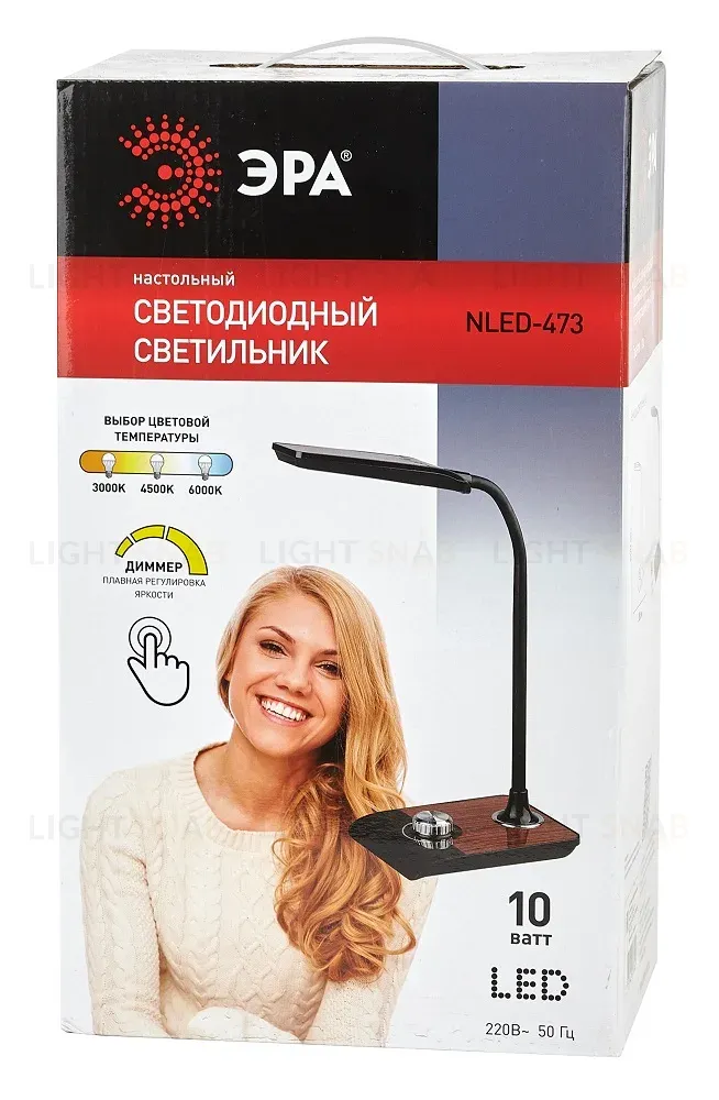 Настольная лампа ЭРА NLED-473-10W-BK Б0033305 Б0033305