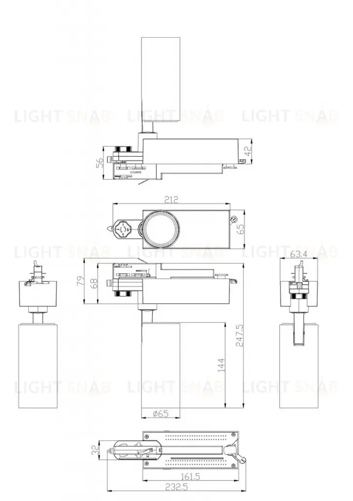 Трековый светильник ЭРА SТR-30-36-40K-B20 Б0049763 Б0049763