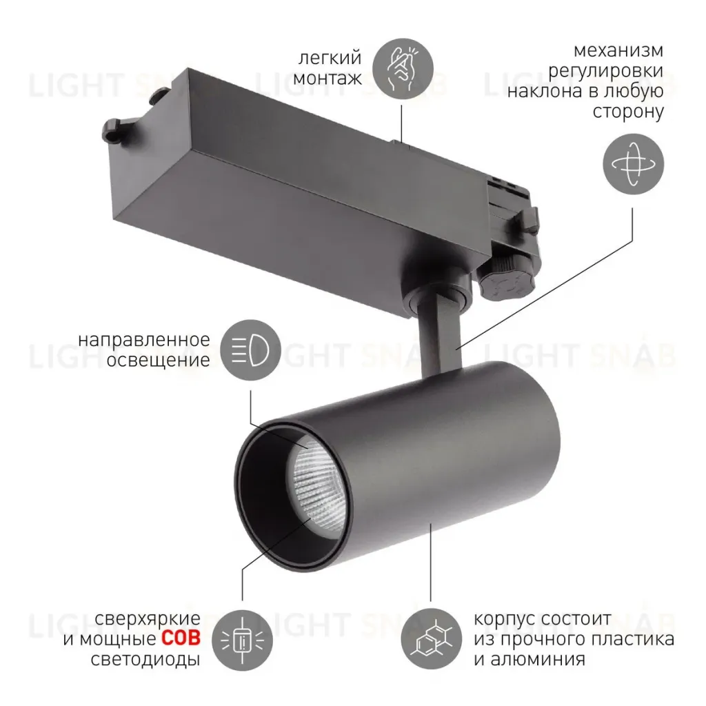Трековый светильник ЭРА SТR-30-36-40K-B20 Б0049763 Б0049763