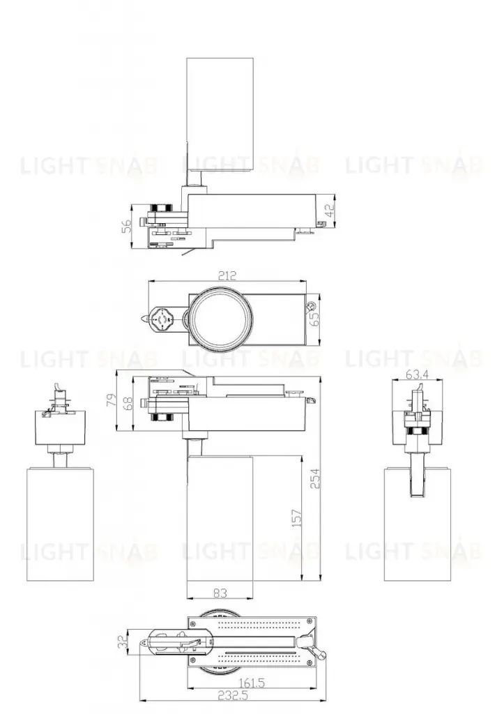 Трековый светильник ЭРА SТR-30-36-40K-B30 Б0049766 Б0049766