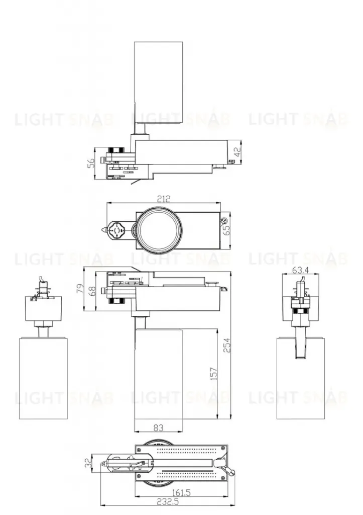 Трековый светильник ЭРА SТR-30-36-30K-W30 Б0049773 Б0049773