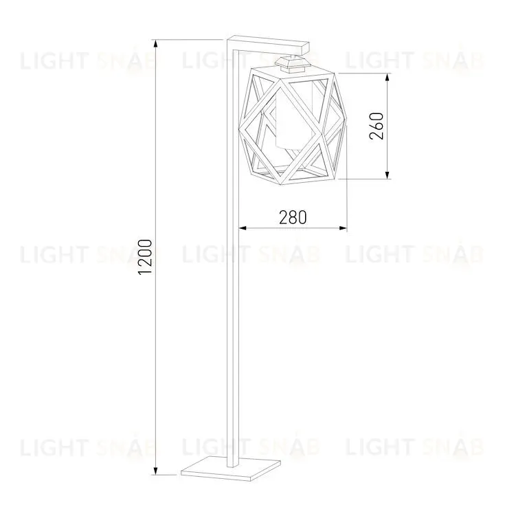 Уличный светильник на столбе Elektrostandard Ambra 35133/F черный 4690389176876 a056235 4690389176876
