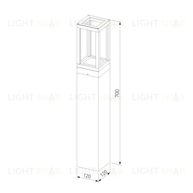 Ландшафтный светодиодный светильник Elektrostandard Frame 1529 TECHNO LED серый 4690389172373  a051860 4690389172373
