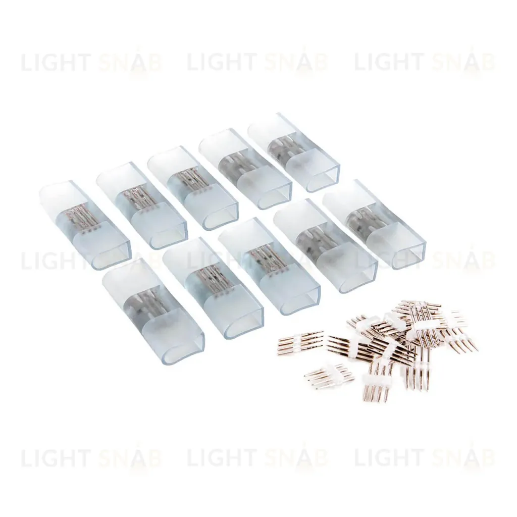 Переходник для одностороннего неона LS001 220V 5050 RGB (10 шт) Elektrostandard 4690389135057 4690389135057