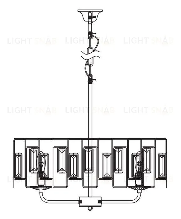 Подвесная люстра Rivoli Waltraud 1028-206 Б0052465 Б0052465