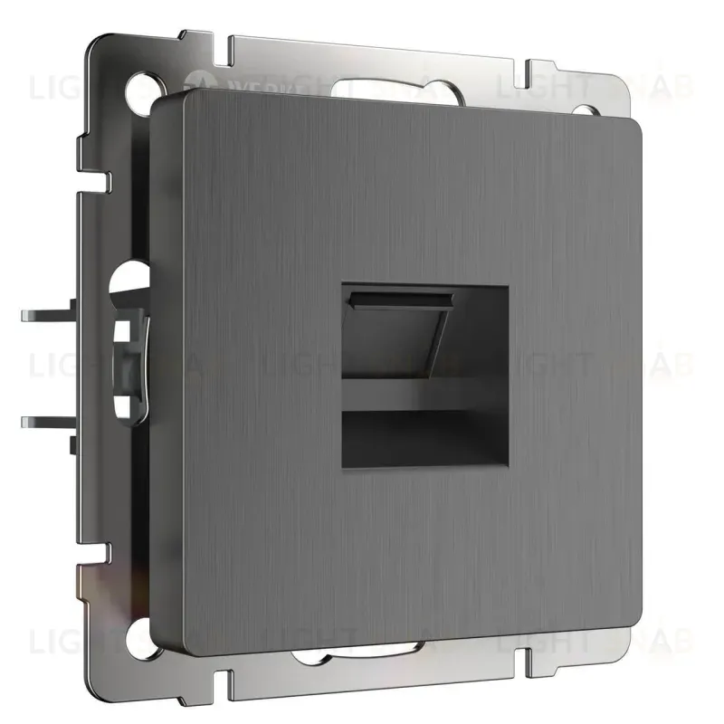 Розетка Ethernet RJ-45 Werkel графит рифленый W1181004 4690389158674 4690389158674