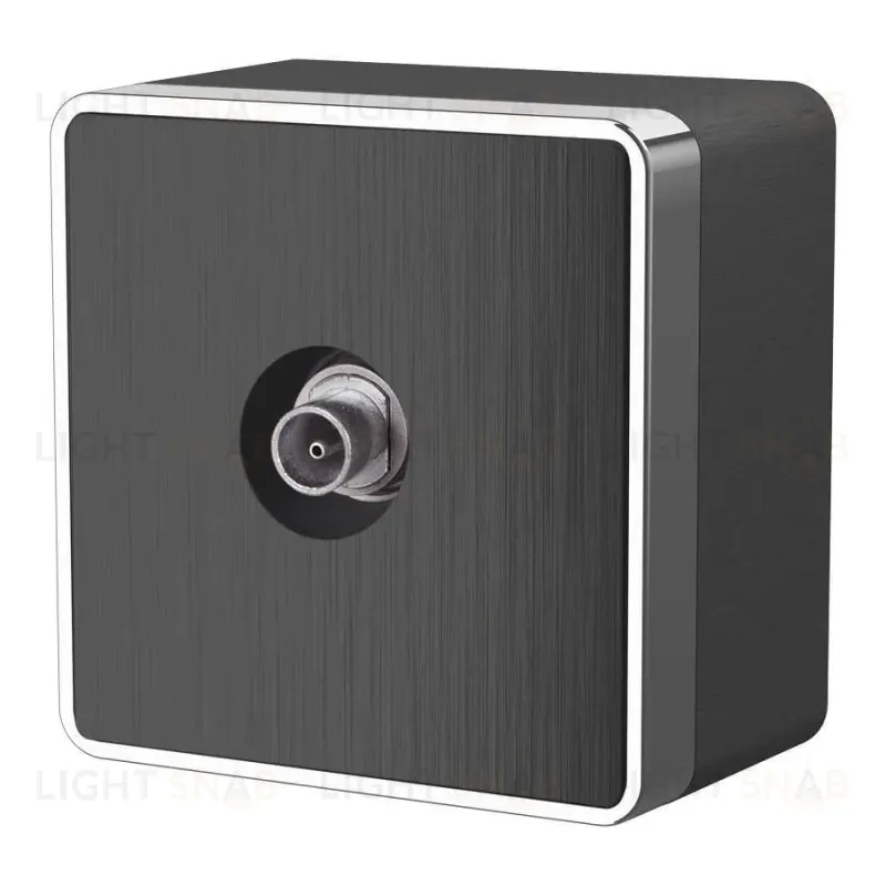 ТВ-розетка оконечная Werkel Gallant графит рифленый W5083004 4690389164736 4690389164736