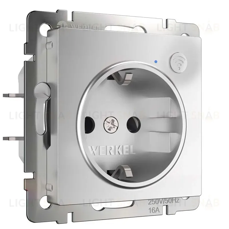 Розетка Wi-Fi Werkel серебряный W1171606 4690389176074 4690389176074