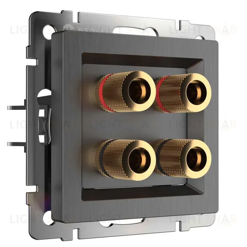 Акустическая розетка Werkel (графит рифленый) W1185004 4690389158698 4690389158698