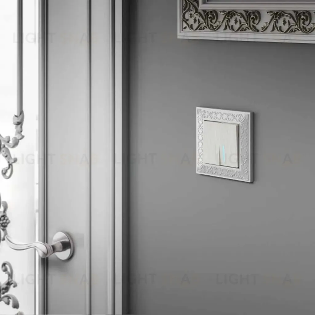 Выключатель Werkel двухклавишный проходной с подсветкой перламутровый W1122113 4690389160967 4690389160967