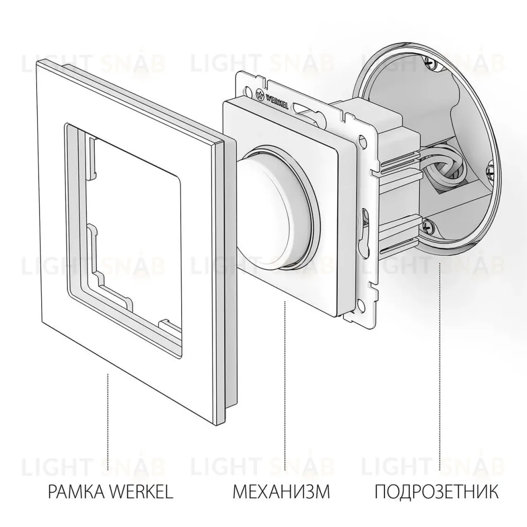 Диммер Werkel графит рифленый W1142004 4690389158513 4690389158513