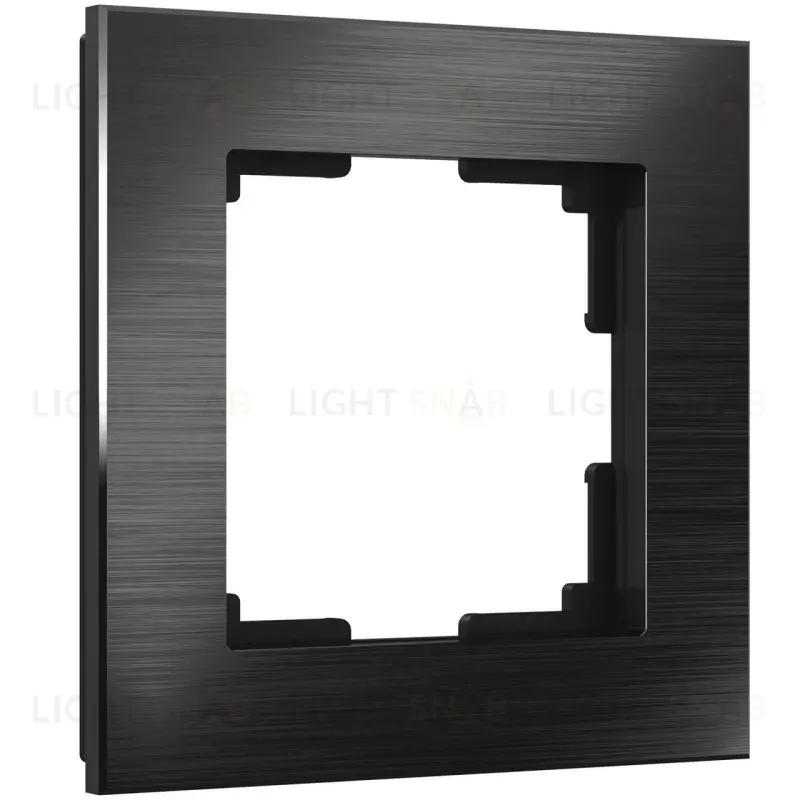 Рамка Werkel Aluminium на 1 пост черный алюминий W0011708 4690389157981 4690389157981
