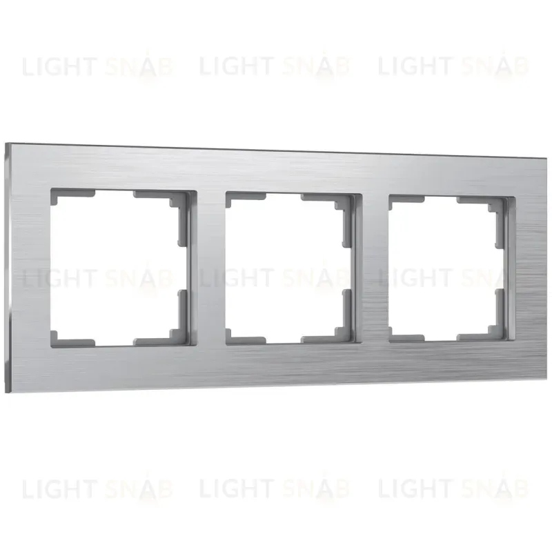 Рамка на 3 поста Werkel Aluminium алюминий W0031706 4690389158063 4690389158063