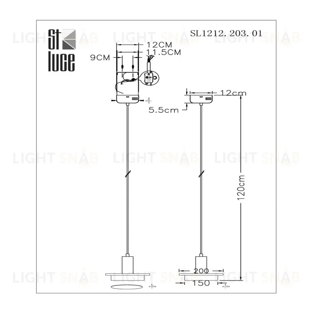 Подвесной светильник ST Luce Oltarno SL1212.203.01 SL1212.203.01
