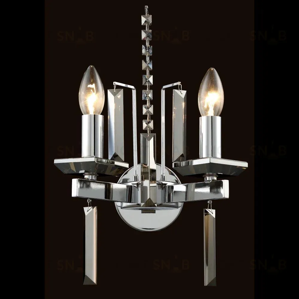 Бра Crystal Lux Marron AP2 Chrome Marron AP2 Chrome