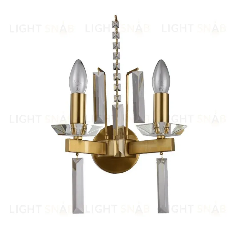 Бра Crystal Lux Marron AP2 Brass Marron AP2 Brass