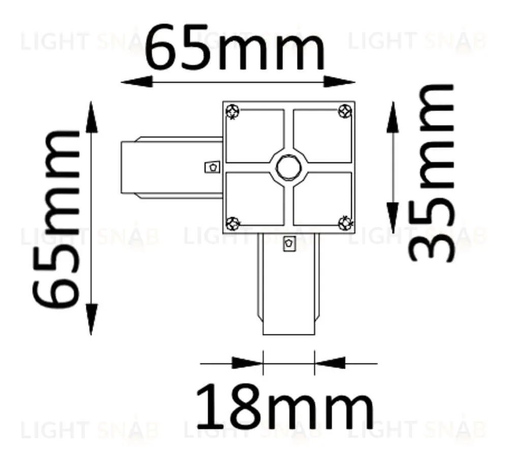 Соединитель L-образный однофазный Crystal Lux CLT 0.211 02 BL CLT 0.211 02 BL