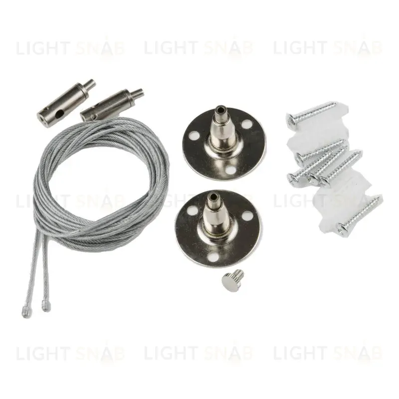 Набор из 2-х штук для подвесного монтажа однофазных шинопроводов Volpe UFB-Q122 H28 SILVER SET02 UL-00006442 UFB-Q122 H28 SILVER SET02