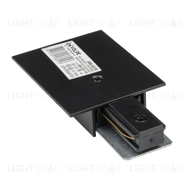 Ввод питания для шинопровода Volpe UBX-Q123 R01 Black 1 Polybag UL-00007448 UBX-Q123 R01 Black 1 Polybag
