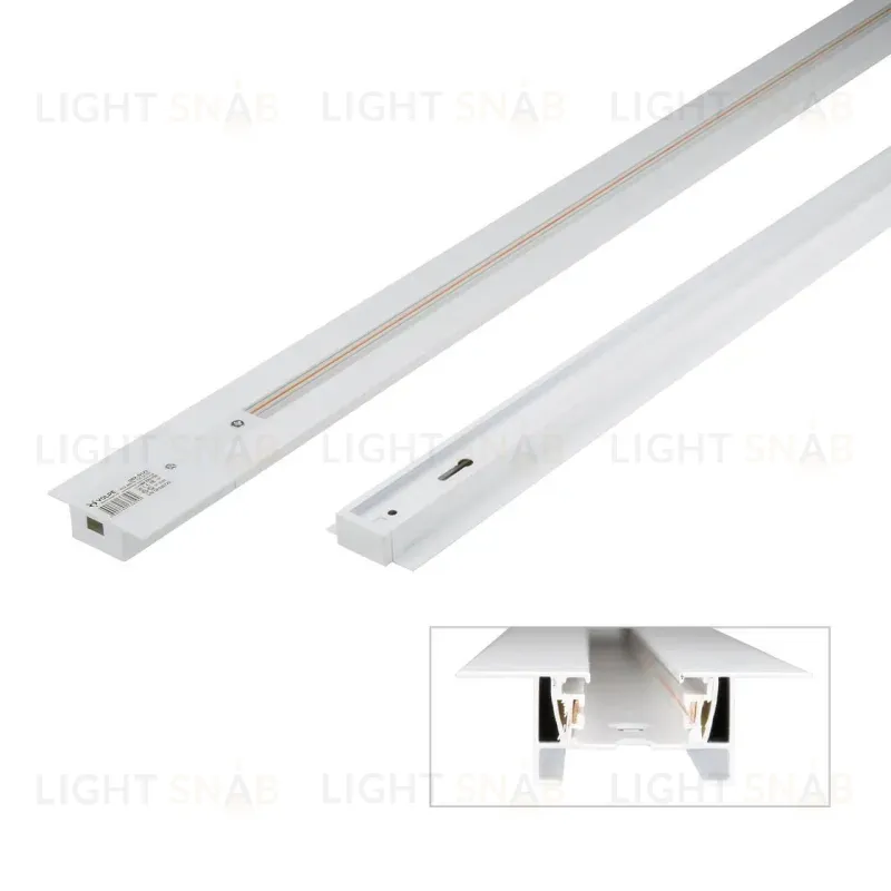 Шинопровод встраиваемый однофазный Volpe UBX-Q123 RS2 White 200 Set01 UL-00007377 UBX-Q123 RS2 White 200 Set01