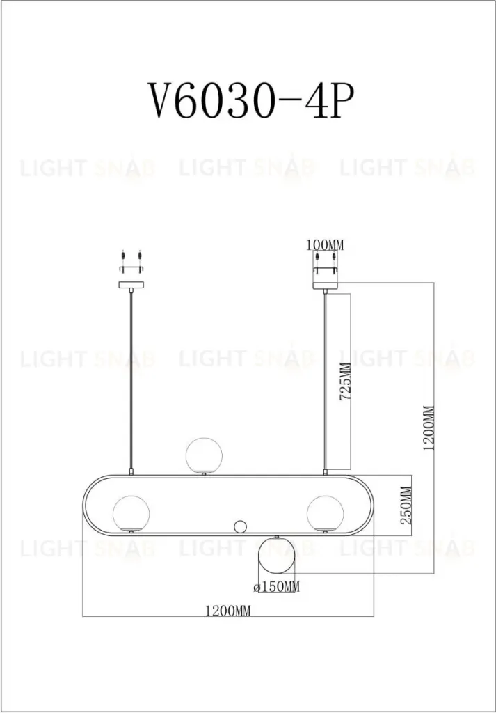 Подвесная люстра Moderli Miya V6030-4P V6030-4P