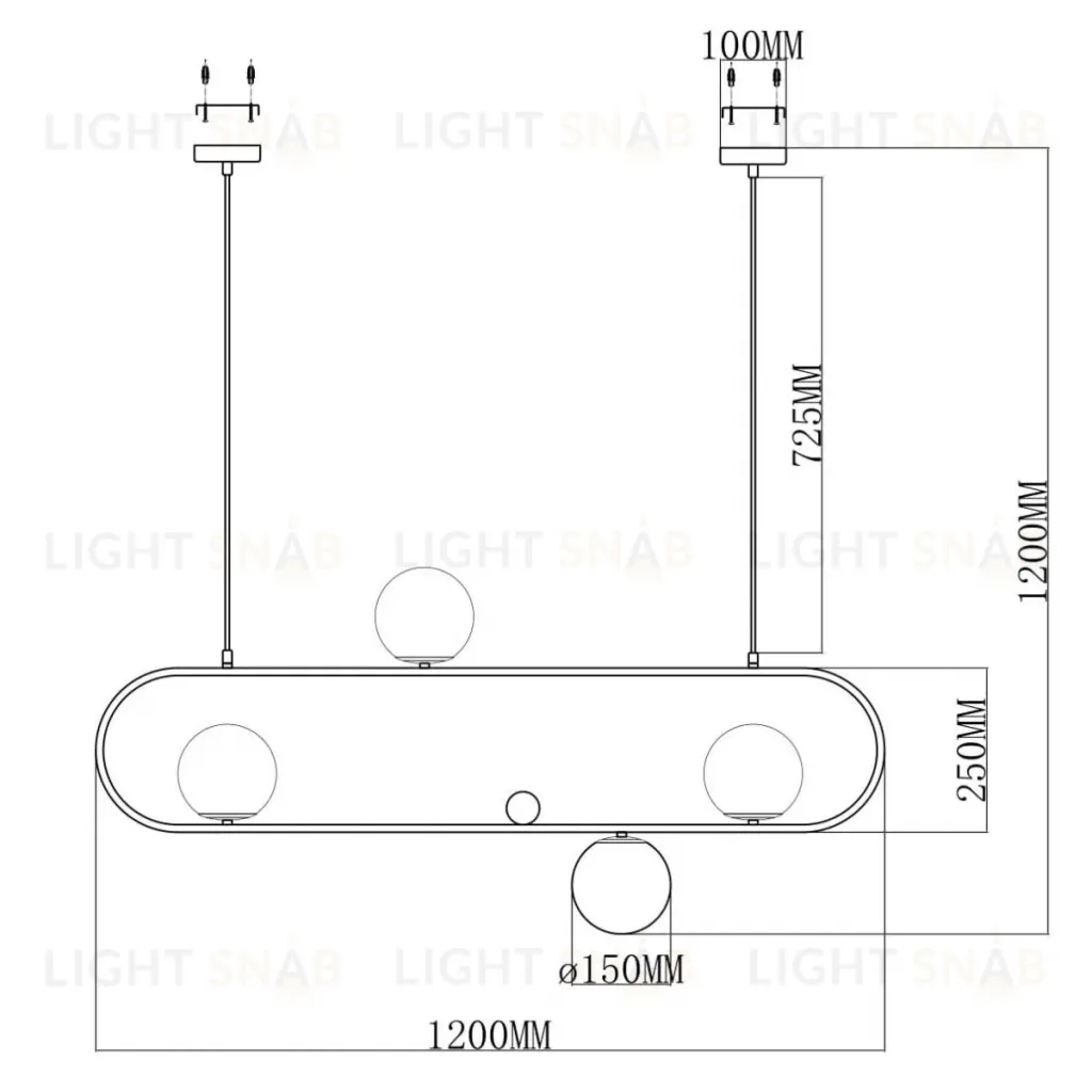 Подвесная люстра Moderli Miya V6030-4P V6030-4P