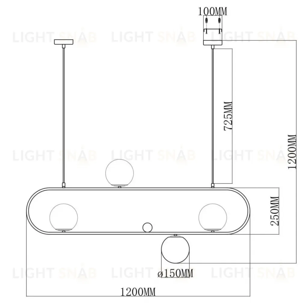 Подвесная люстра Moderli Miya V6031-4P V6031-4P