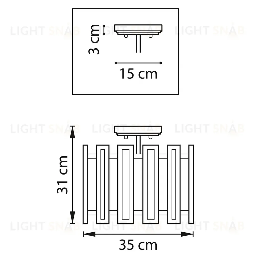 Потолочная люстра Lightstar Agave 712044 712044