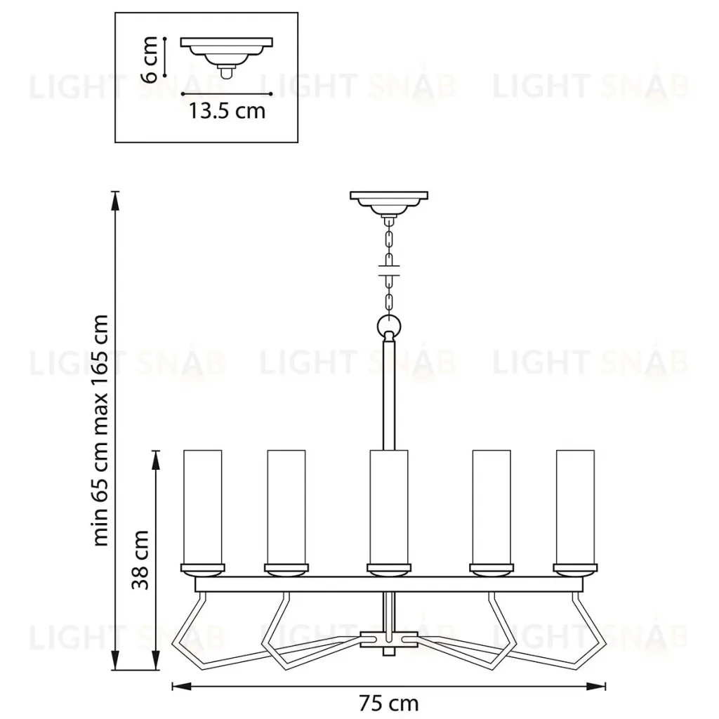 Подвесная люстра Lightstar Flume 723085 723085