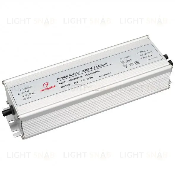 Блок питания Arlight ARPV-24400-A 24V 400W IP67 16,7A 026456(1) 026456(1)