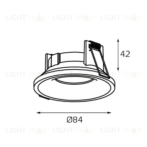 Встраиваемый светильник Italline IT07-7010 white IT07-7010 white