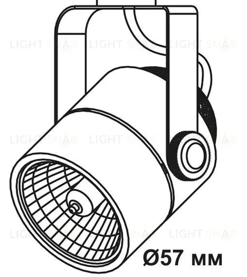 Трековый светильник IMEX Трек 1 WH IL.0010.0050 IL.0010.0050