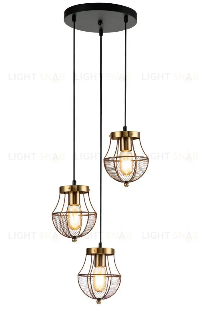 Подвесная люстра Indigo Pallo 10011/3P Gold V000189 V000189