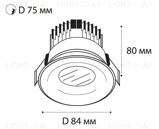 Встраиваемый светодиодный светильник Italline IT06-6016 white 4000K IT06-6016 white 4000K