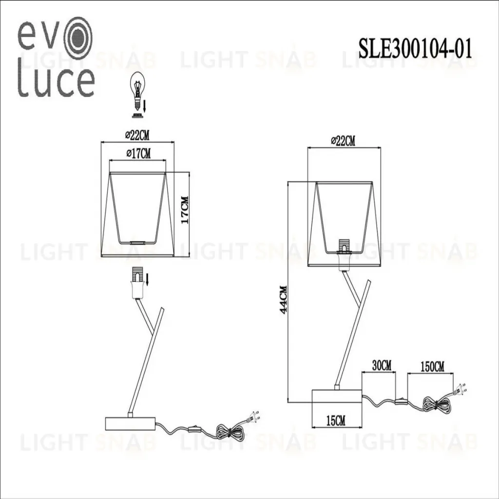 Настольная лампа Evoluce Denice SLE300104-01 SLE300104-01