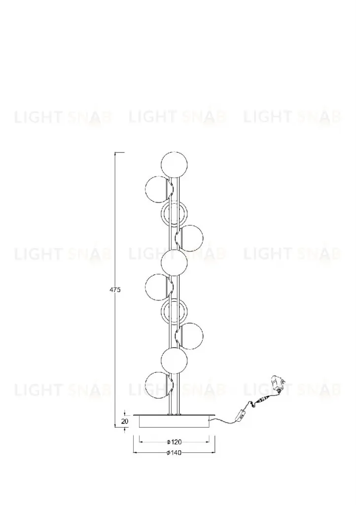 Настольная лампа Maytoni Tessara MOD081TL-L14G3K MOD081TL-L14G3K