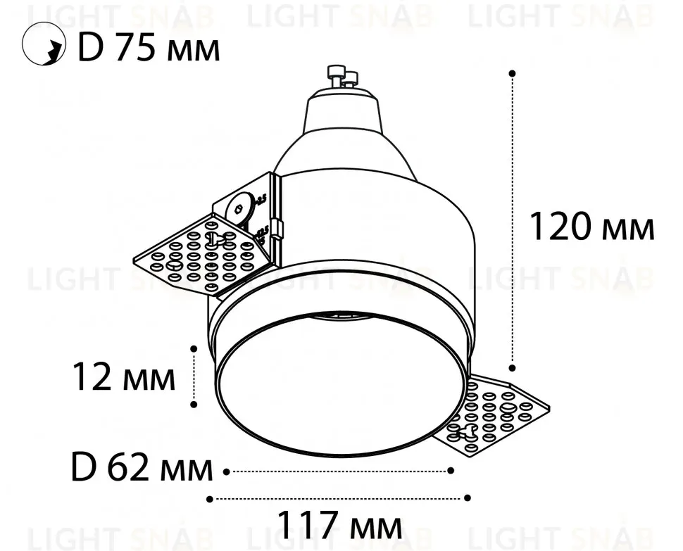 Встраиваемый светильник Italline DL 2248 black DL 2248 black
