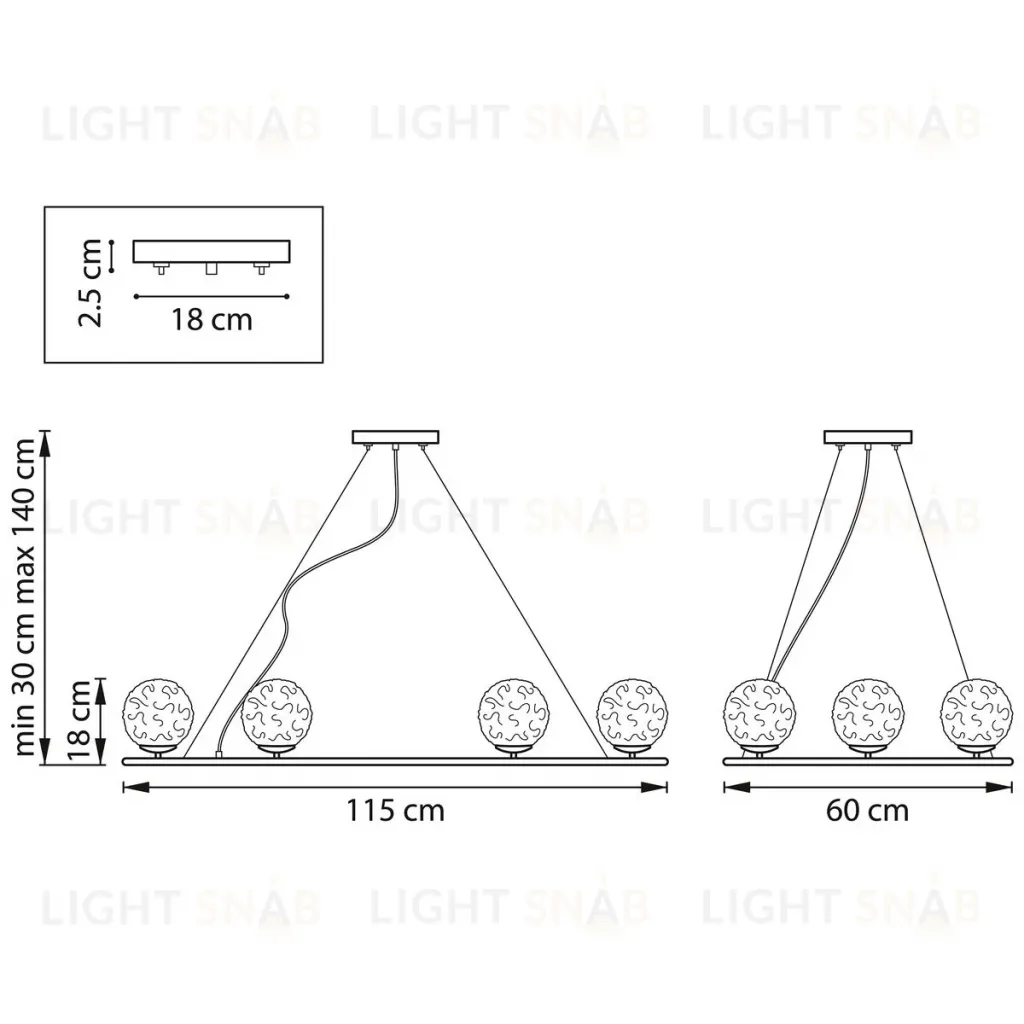 Подвесная люстра Lightstar Bari 815267 815267