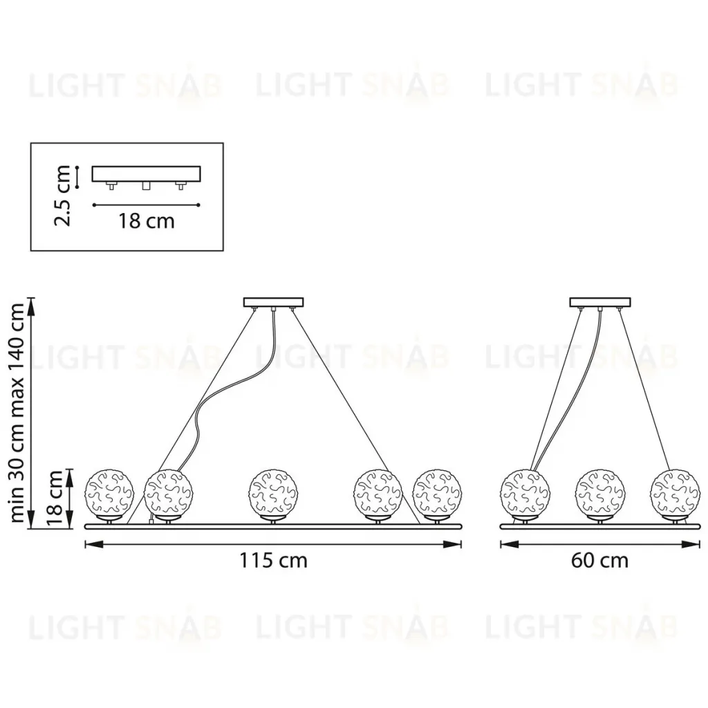 Подвесная люстра Lightstar Bari 815283 815283