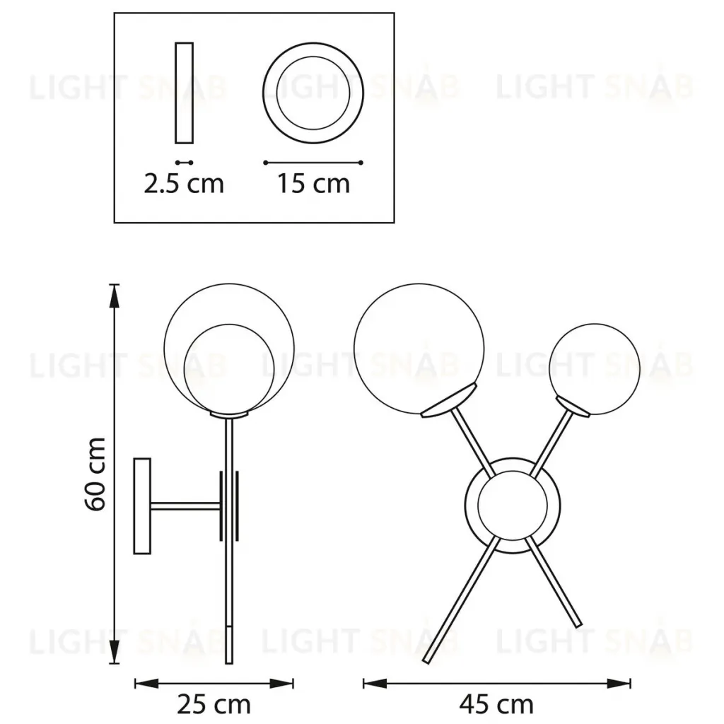 Бра Lightstar Croco 815620 815620