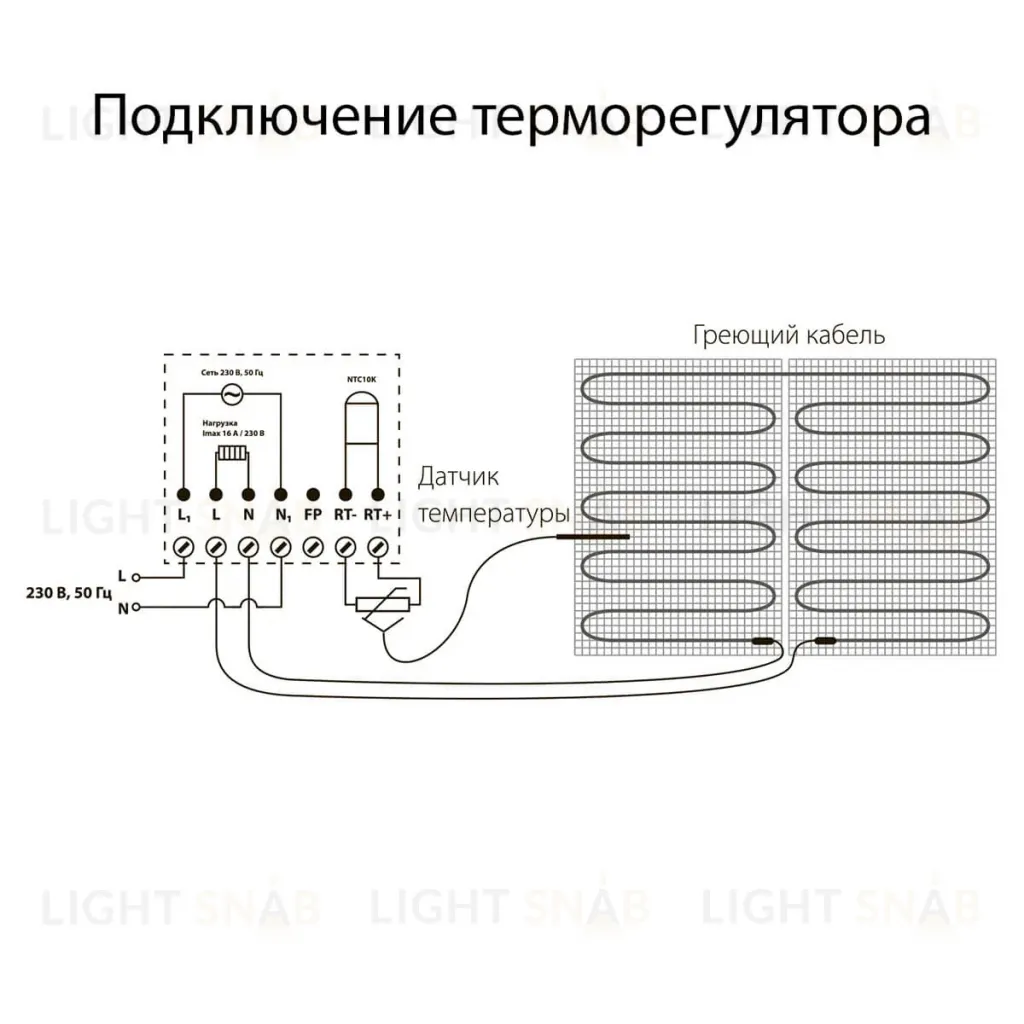 Терморегулятор электромеханический для теплого пола W1151108 4690389156830 4690389156830