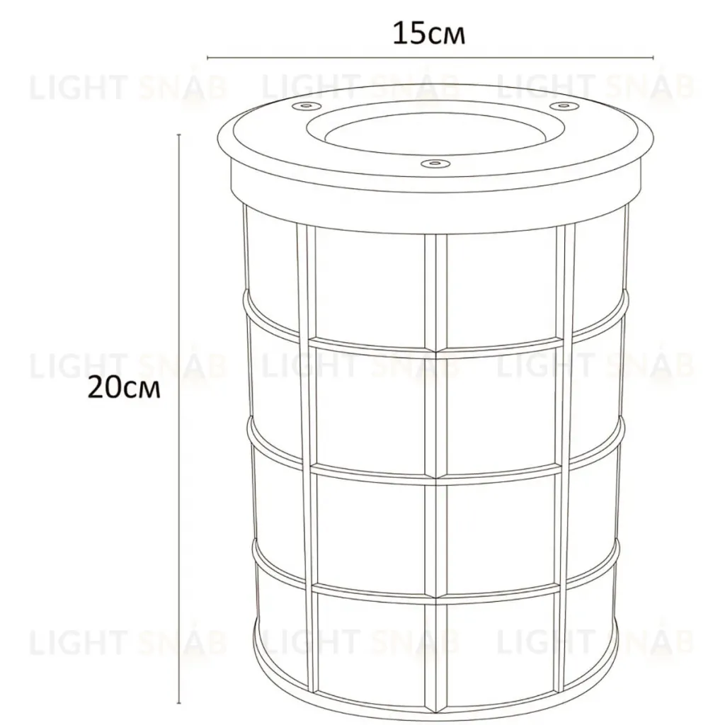 Уличный светильник Arte Lamp Piazza A6014IN-1SS A6014IN-1SS