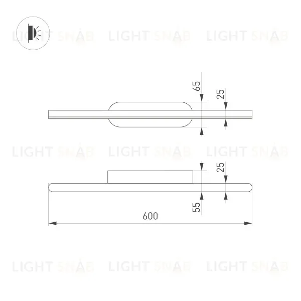 Настенный светильник Arlight SP-TENERO-S600x45-13W 035718 035718