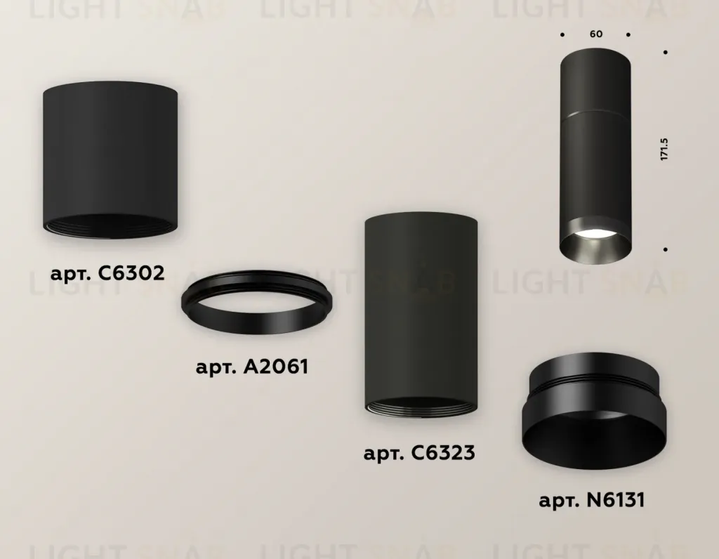 Потолочный светильник Ambrella Light Techno Spot XS6323061 (C6302, A2061, C6323, N6131) XS6323061