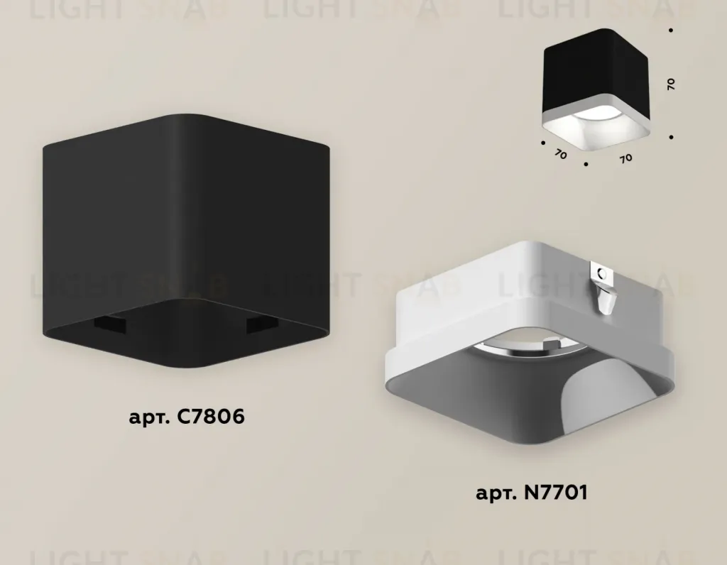 Потолочный светильник Ambrella Light Techno Spot XS7806001 (C7806, N7701) XS7806001