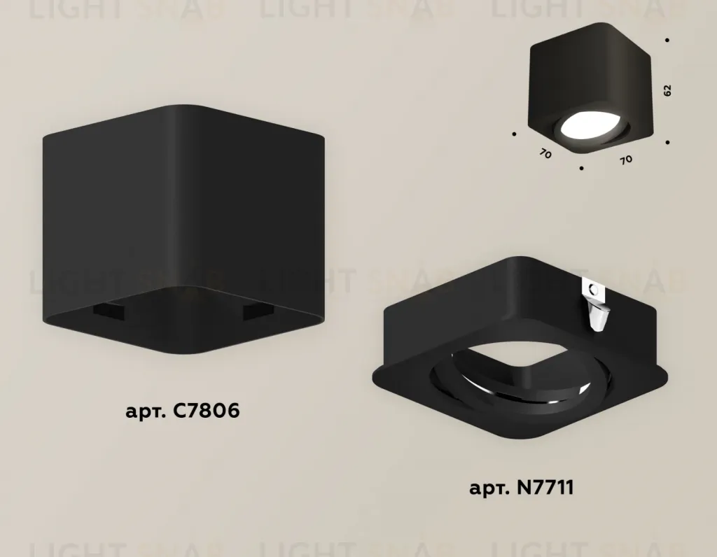 Потолочный светильник Ambrella Light Techno Spot XS7806010 (C7806, N7711) XS7806010