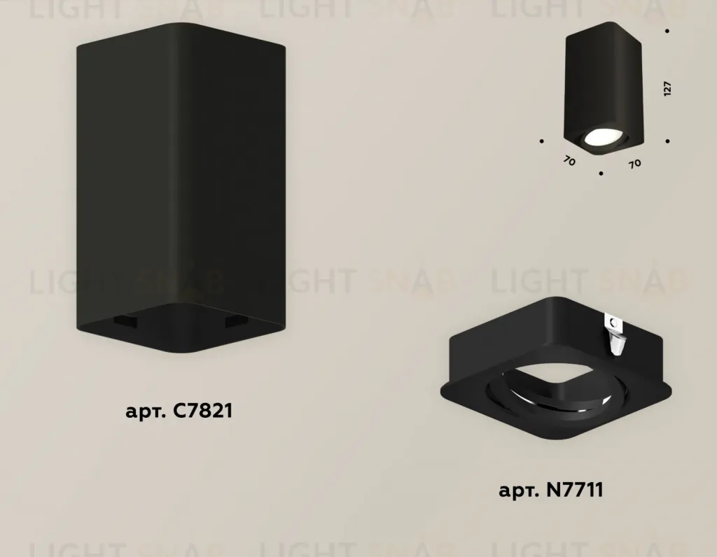 Потолочный светильник Ambrella Light Techno Spot XS7821010 (C7821, N7711) XS7821010